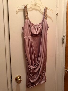 Beaded Draped Dress
